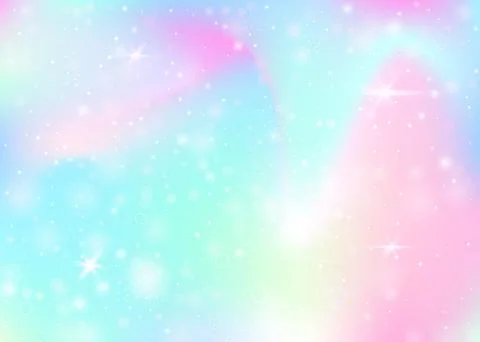 Unicorn background with rainbow mesh. Stock Illustration