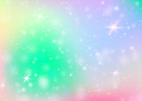 Unicorn background with rainbow mesh. Stock-Illustration