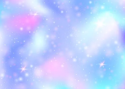 Unicorn background with rainbow mesh. Stock Illustration