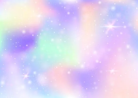 Unicorn background with rainbow mesh. Stock Illustration