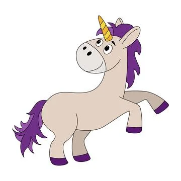 Unicorn in candy on a white background Stock Illustration