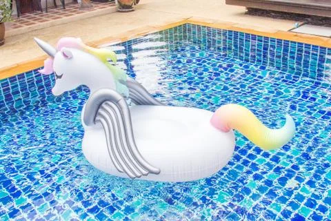 Unicorn flotation device Stock-Fotos