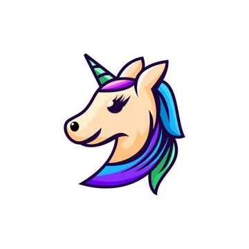 Unicorn head Stock Illustration