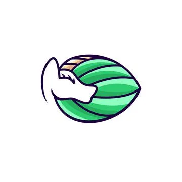 Unicorn head logo Stock Illustration