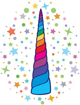 Unicorn horn Stock Illustration
