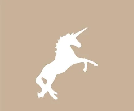 Unicorn icon isolated on background Stock Illustration