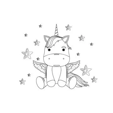 Unicorn. Stock Illustration