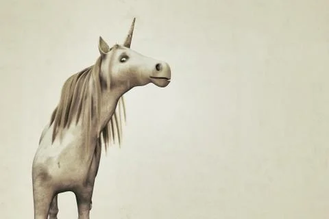 Unicorn isolated on white Stock Illustration