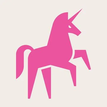 Unicorn Logo Stock Illustration