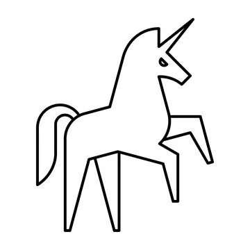 Unicorn Logo Stock Illustration
