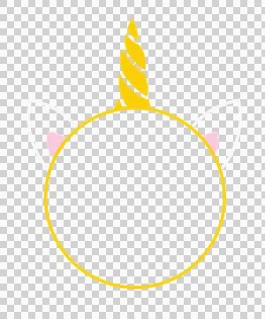 Unicorn Monogram Character 01 scalable logo design icon Stock Illustration