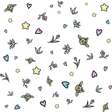 Unicorn pattern Stock Illustration