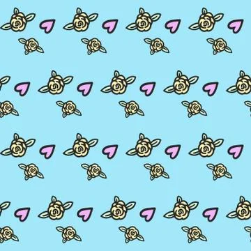 Unicorn pattern Stock Illustration