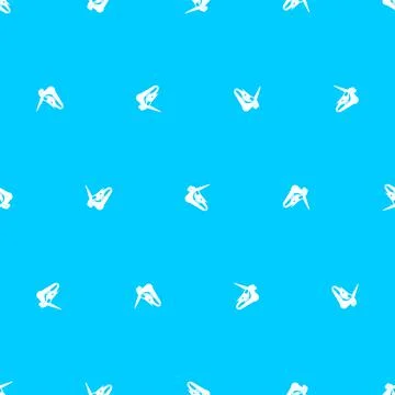 Unicorn skull pattern seamless. Magic horse with horn cranium background. Vec Stock Illustration