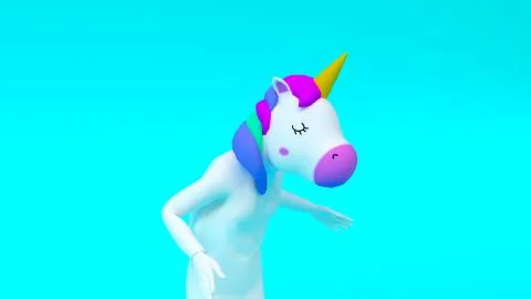 Unicorn talking with someone Stock Illustration