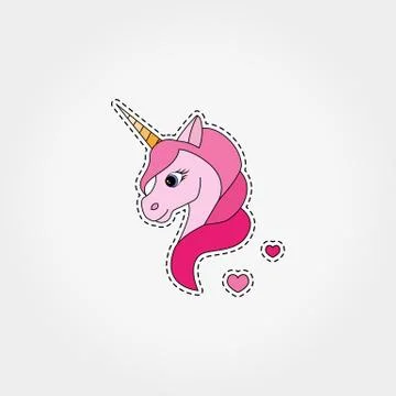 Unicorn. Vector illustration Stock Illustration