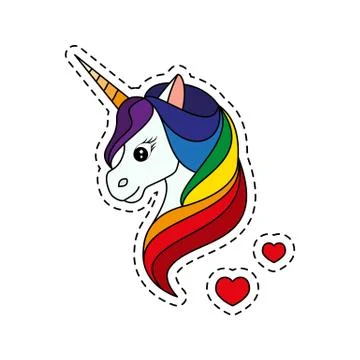 Unicorn. Vector illustration Stock Illustration