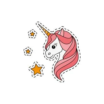 Unicorn. Vector illustration Stock Illustration