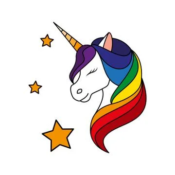 Unicorn. Vector illustration Stock Illustration