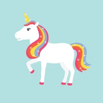 Unicorn vector poster Stock Illustration