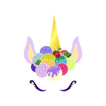 Unicorn wh Stock Illustration