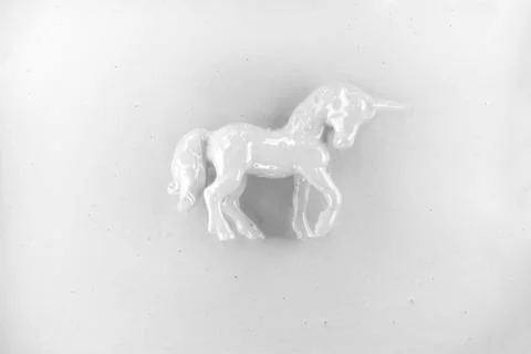 Unicorn on white background Stock Photos