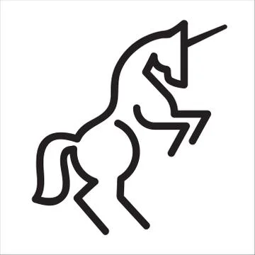 UnicornLine Stock Illustration