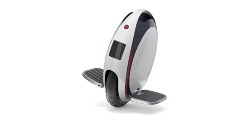 Unicycle moving on white background Vídeos de archivo 258098167