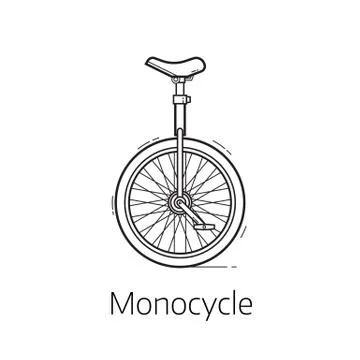 Unicycle Vector Illustration Stock Illustration