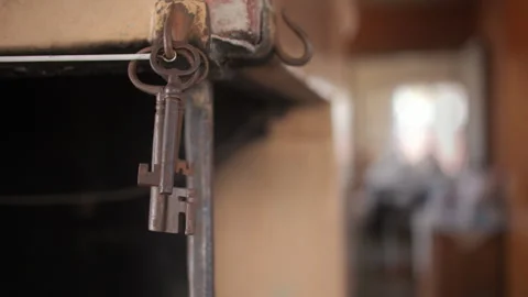 Unidentifiable Shadow moving in old house Stock Footage 244187818