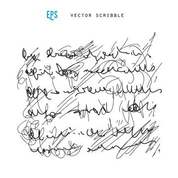Unidentified abstract handwriting scribble Stock-Illustration