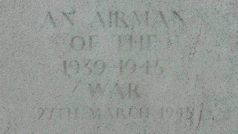 Unidentified Airmans War Grave Stock Footage 100976639