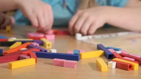 Unidentified child playing in developing designer Stock Footage 81258567