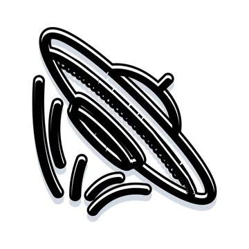 Unidentified flying object alien spacecraft vector illustration Stock Illustration