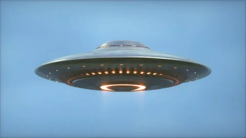 Unidentified Flying Object - Clipping Path Included - Seamless Looping Stock Footage 139946370