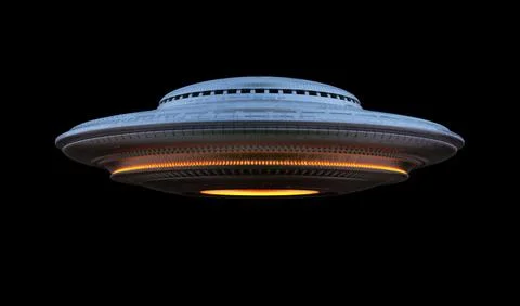 Unidentified Flying Object Clipping Path UFO Stock Illustration