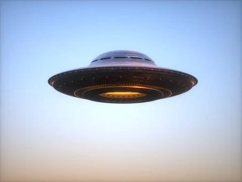 Unidentified Flying Object Clipping Path Included Stock-Illustration