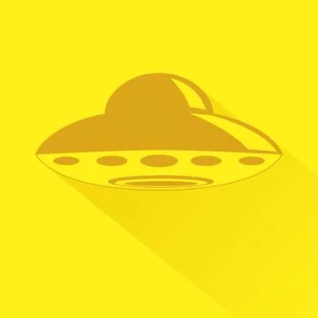 Unidentified Flying Object Icon Stock Illustration