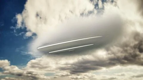 Unidentified flying object Stock Illustration