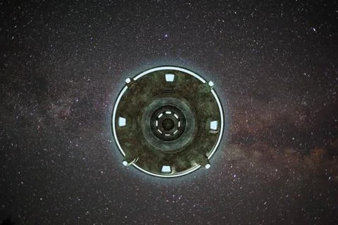 Unidentified flying object Stock Illustration