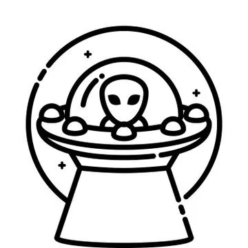 Unidentified flying object Stock Illustration