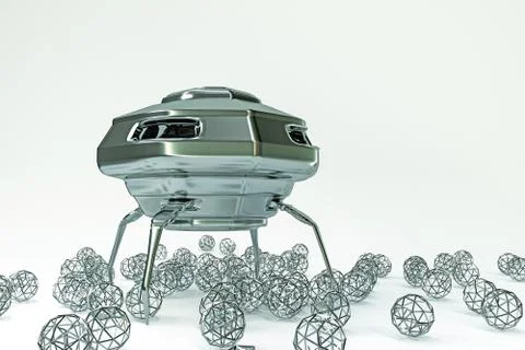 Unidentified flying object Stock Illustration