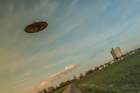 Unidentified flying object Stock Illustration