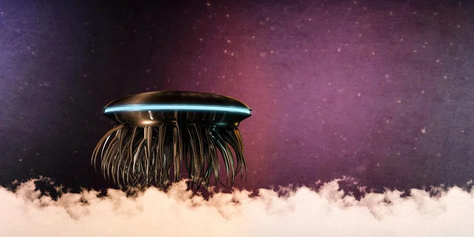 Unidentified flying object Stock Illustration