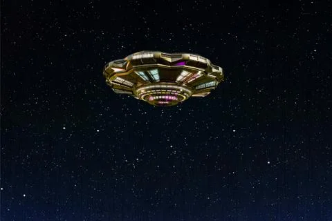 Unidentified flying object Stock Illustration