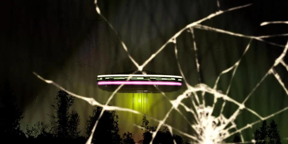 Unidentified flying object Stock Illustration