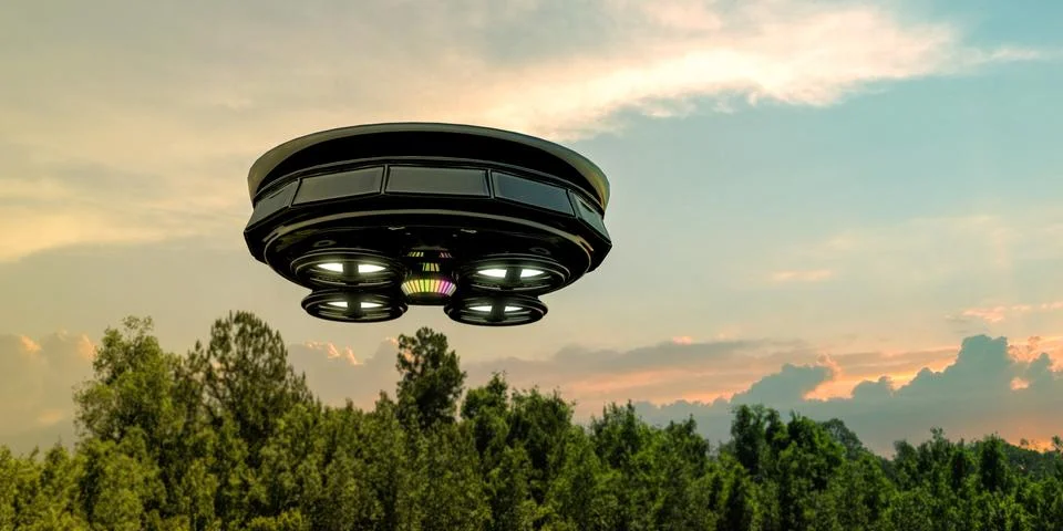 Unidentified flying object Stock Illustration