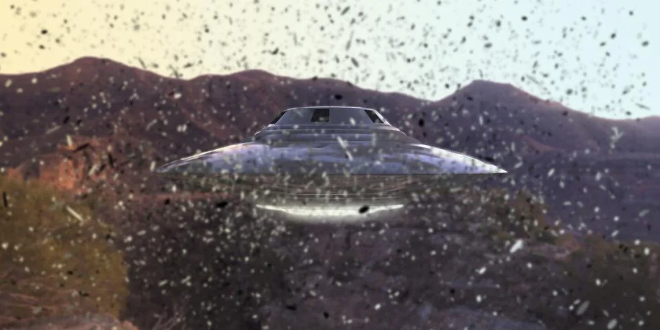 Unidentified flying object Stock Illustration