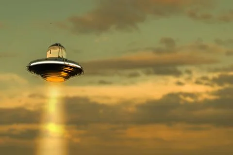 Unidentified flying object Stock Illustration