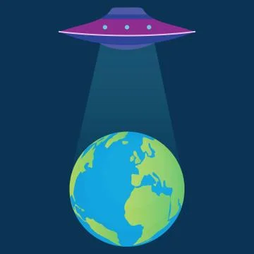 Unidentified Flying Object Stock Illustration